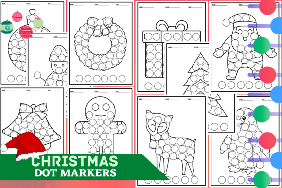 Christmas Dot Markers: Festive Design for Creative Projects