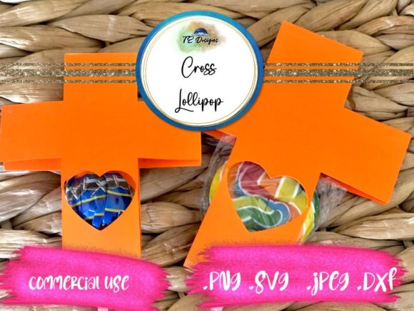 Easter Cross Lollipop Holder: A Christian Design Asset