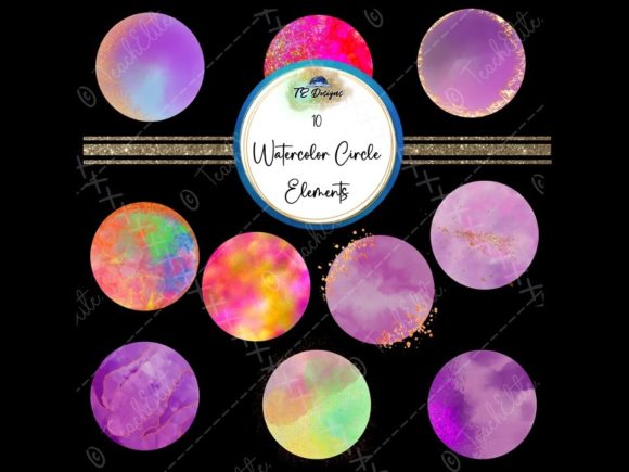 Elevate Your Visuals with Watercolour Circle Elements