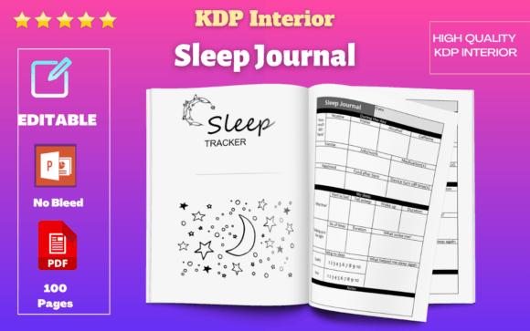 Sleep Tracker KDP Interior: Design for Wellness & Clarity