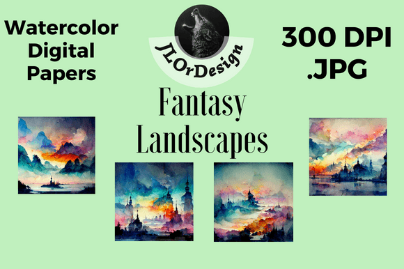 Unlocking Creativity with Watercolor Fantasy Digital Papers